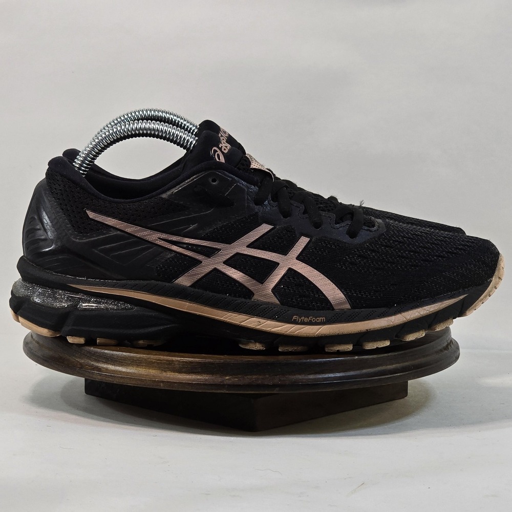 Asics Gel Kayano 27 Shoes Womens Size 9 Running Black Rose Gold 1012B073 Sneaker